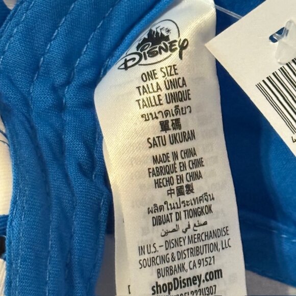 Vintage Walt Disney Minnie Mouse Ears Hat Bow Flower Blue Polka Dot Souvenir Kid - Picture 4 of 4